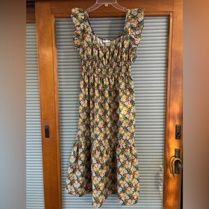 Lush Nordstrom Hawaiian Floral Sleeveless Dress Womens Small